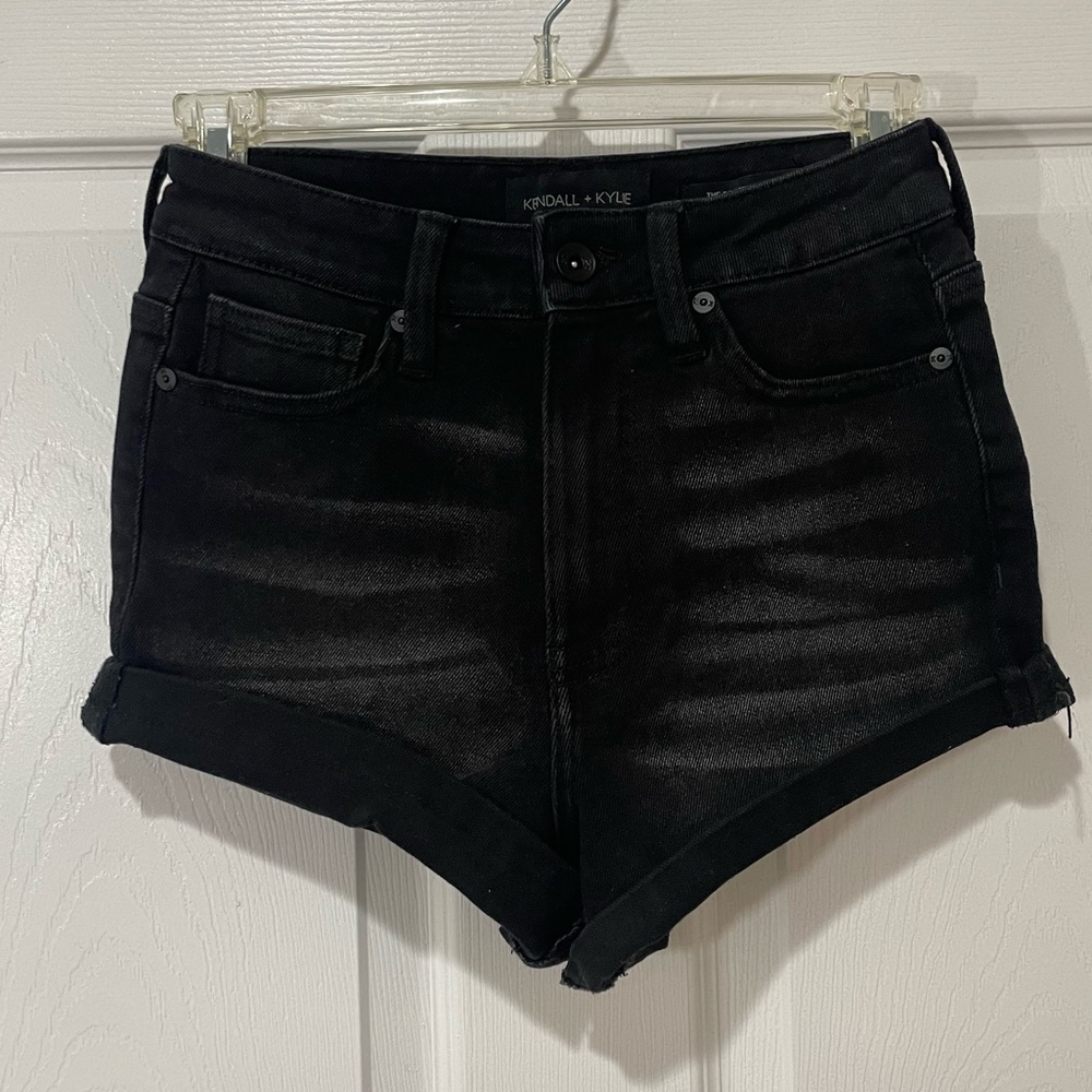 Kendal and Kylie the Drifter High Rise Black Shorts